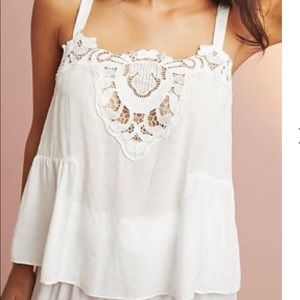 Anthropologie lace tank